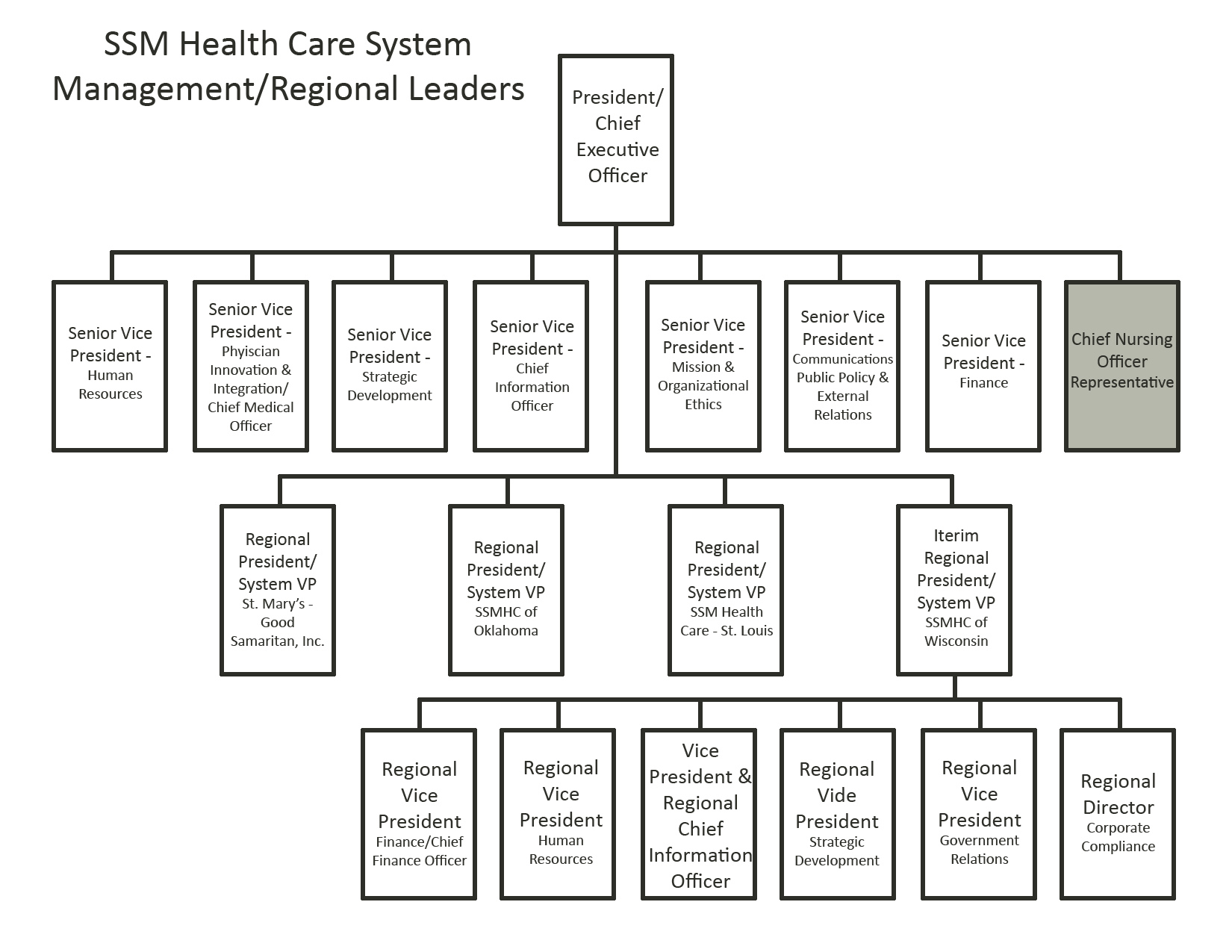 Skilled Nursing Facility Organizational Chart